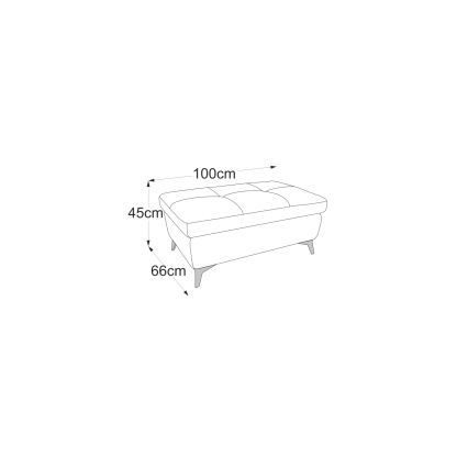 Jakkara SALERNO 66x100 cm keltainen