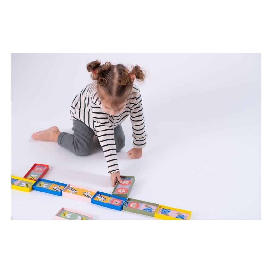 Taf Toys - Lasten dominot 4in1 eläimet