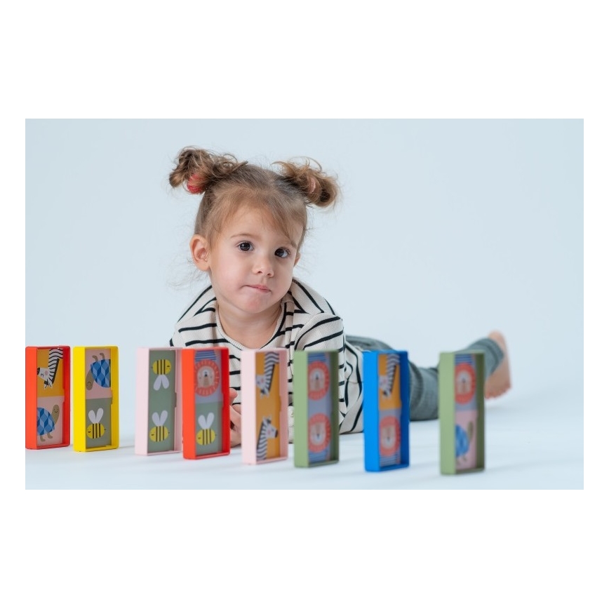 Taf Toys - Lasten dominot 4in1 eläimet