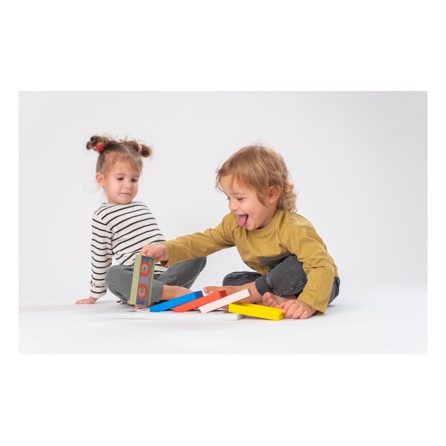 Taf Toys - Lasten dominot 4in1 eläimet