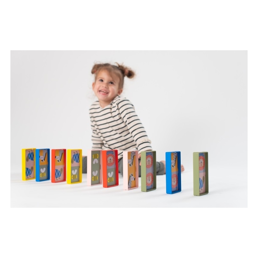Taf Toys - Lasten dominot 4in1 eläimet