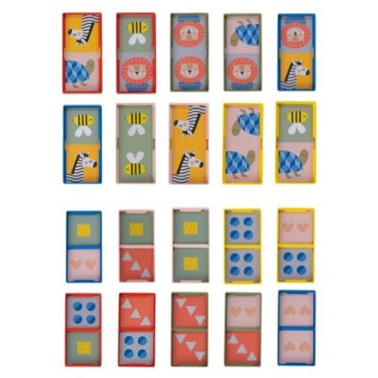 Taf Toys - Lasten dominot 4in1 eläimet