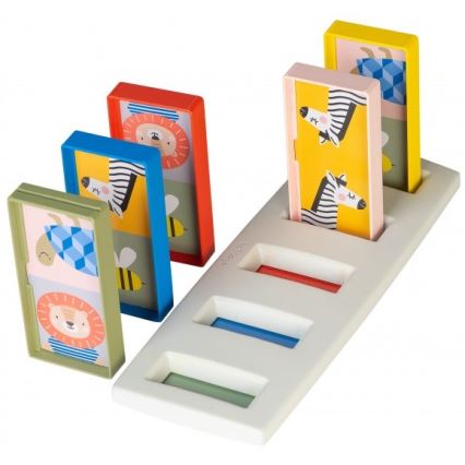 Taf Toys - Lasten dominot 4in1 eläimet