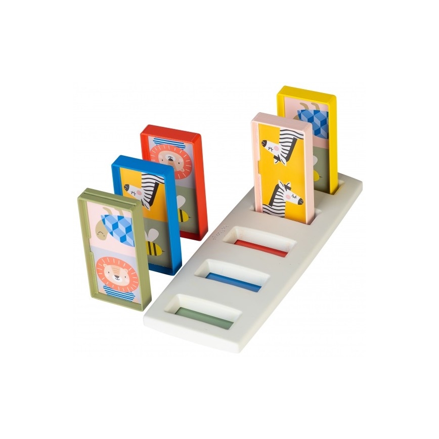 Taf Toys - Lasten dominot 4in1 eläimet