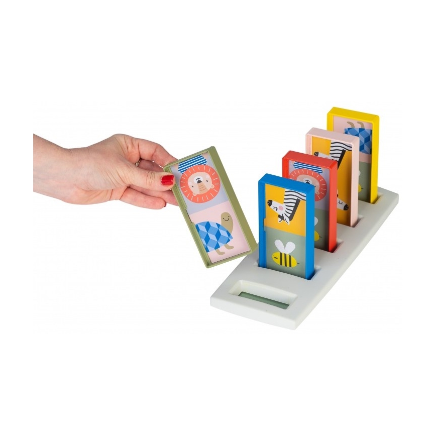 Taf Toys - Lasten dominot 4in1 eläimet