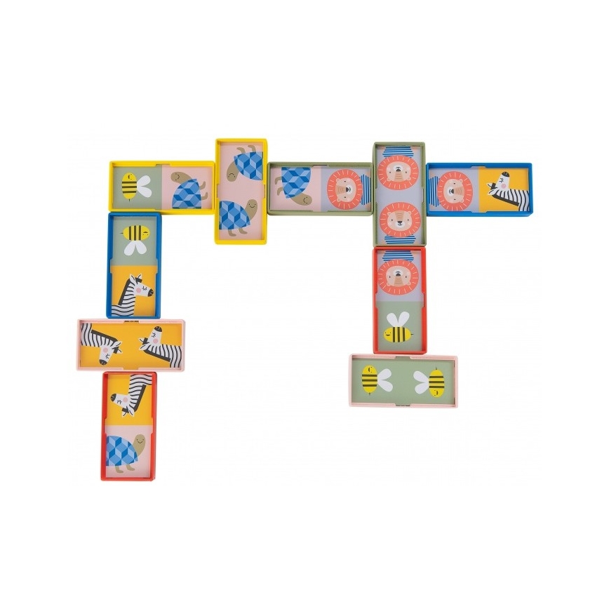 Taf Toys - Lasten dominot 4in1 eläimet