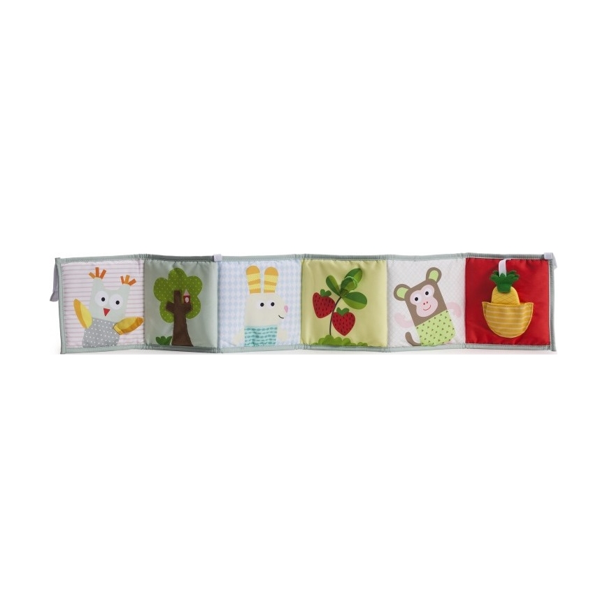 Taf Toys - Lasten tekstiilikirja 3in1 eläimet