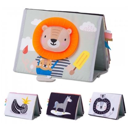 Taf Toys - Lasten tekstiilikirja peili savanni
