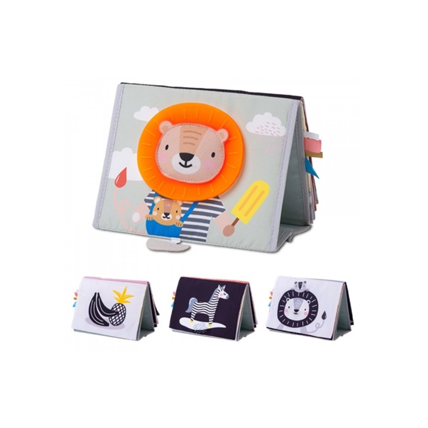 Taf Toys - Lasten tekstiilikirja peili savanni