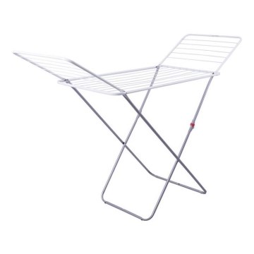 Taitettava pyykinkuivausteline TORO 180x93 cm valkoinen