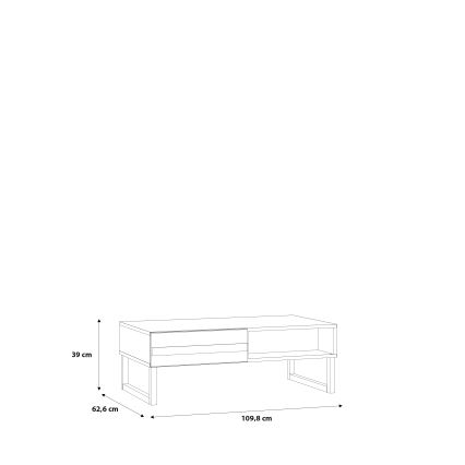 TARO-sohvapöytä, valkoinen