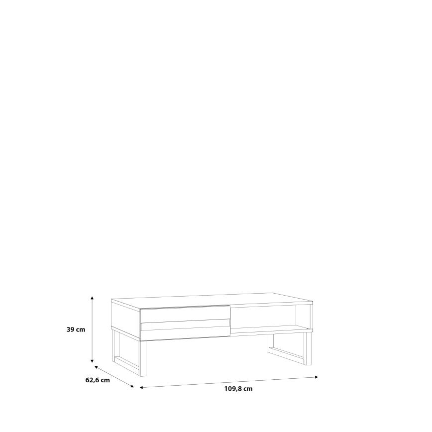 TARO-sohvapöytä, valkoinen