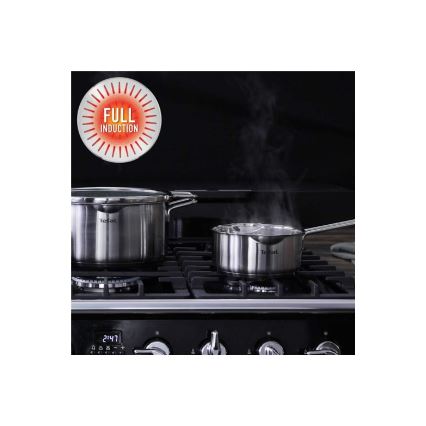 Tefal - 10-osainen NORDICA-ruostumattoman teräksen kattilasetti