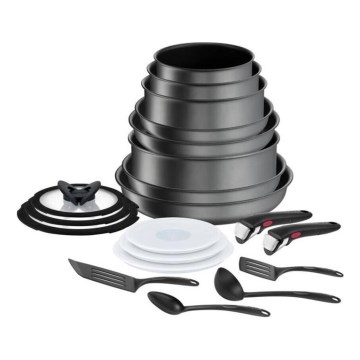 Tefal - 20-osainen astiasarja INGENIO DAILY CHEF ON musta