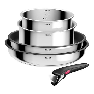 Tefal - 5-osainen INGENIO COOK -astiasetti, ruostumatonta terästä
