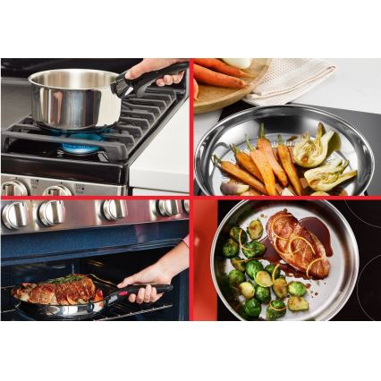 Tefal - 5-osainen INGENIO COOK -astiasetti, ruostumatonta terästä