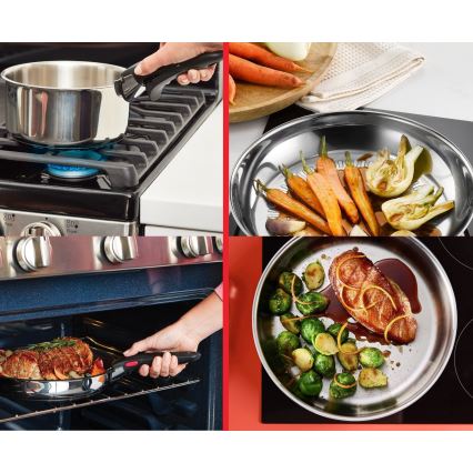 Tefal - 6-osainen INGENIO COOK -astiasetti, ruostumattomasta teräksestä