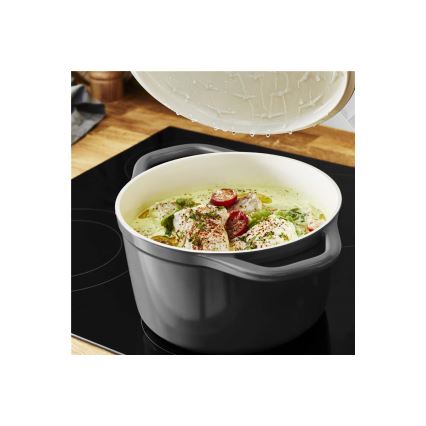 Tefal - Kattila kannella AIR 20 cm antrasiitti
