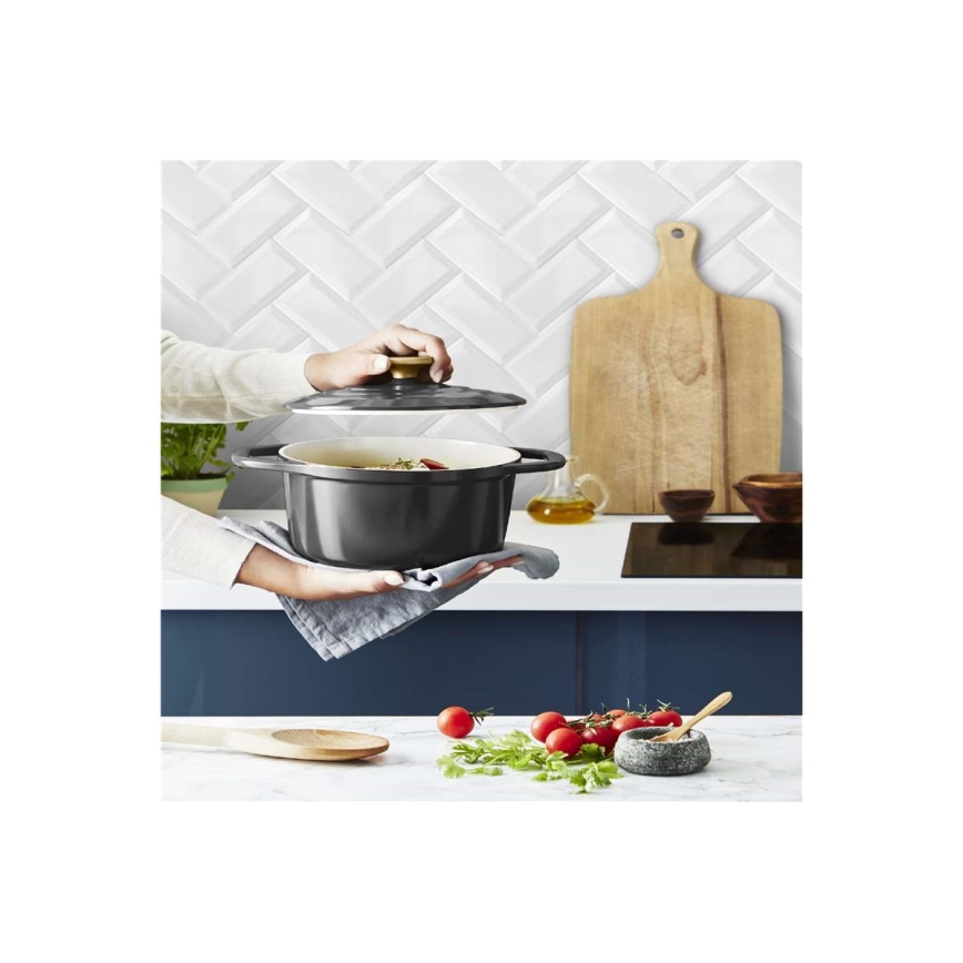 Tefal - Kattila kannella AIR 20 cm antrasiitti