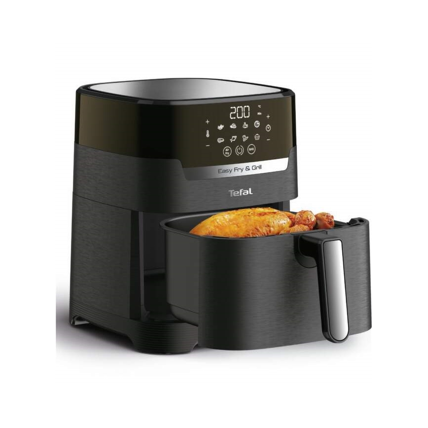 Tefal - Air Fryer 4,2 l EASY FRY&GRILL 2in1 1550W/230V musta
