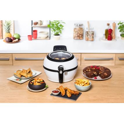 Tefal - Air Fryer ACTIFRY GENIUS DUAL MOTION 1,2l 1350W/230V valkoinen