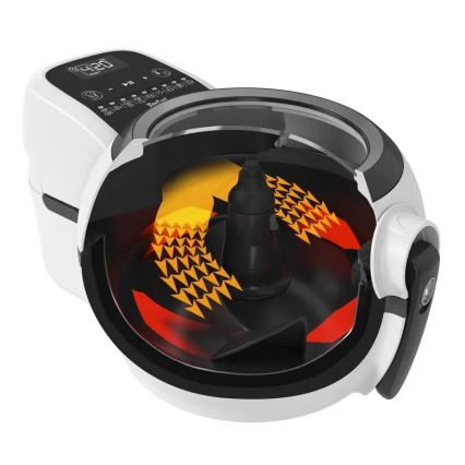 Tefal - Air Fryer ACTIFRY GENIUS DUAL MOTION 1,2l 1350W/230V valkoinen