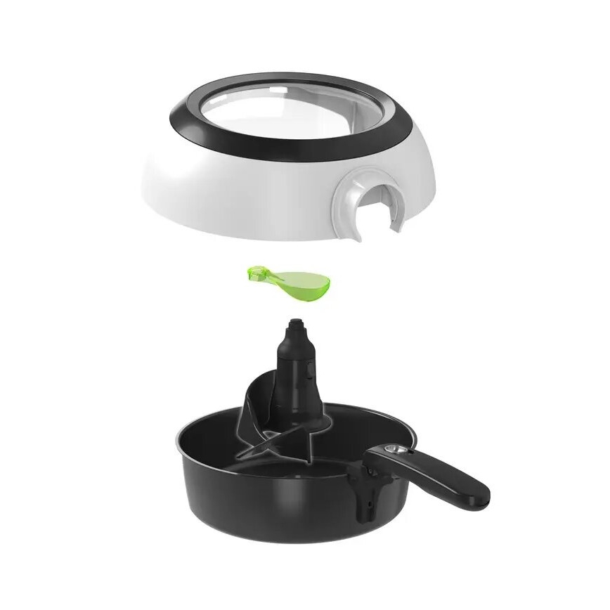 Tefal - Air Fryer ACTIFRY GENIUS DUAL MOTION 1,2l 1350W/230V valkoinen