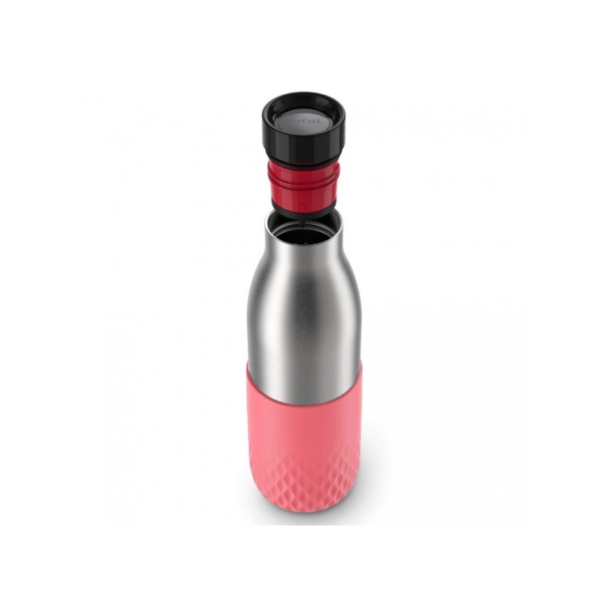 Tefal - Bottle 500 ml BLUDROP ruostumaton/vaaleanpunainen