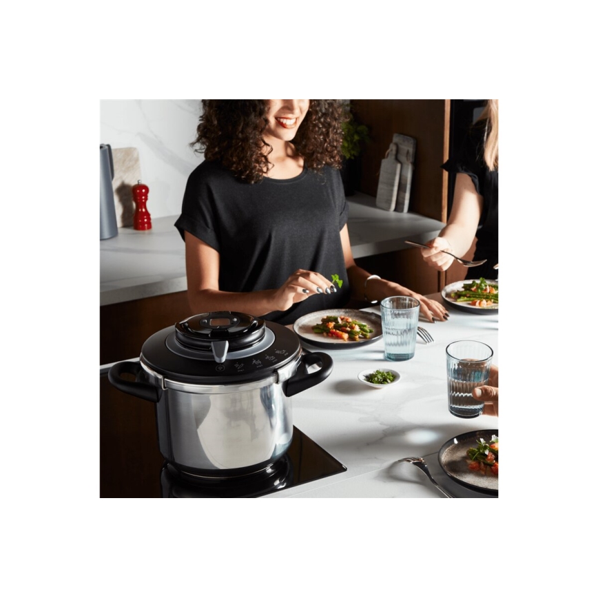 Tefal - Painekattila 8 l CLIPSO+ CHEF ruostumaton teräs