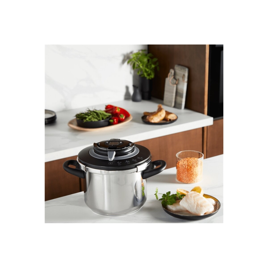 Tefal - Painekattila 8 l CLIPSO+ CHEF ruostumaton teräs