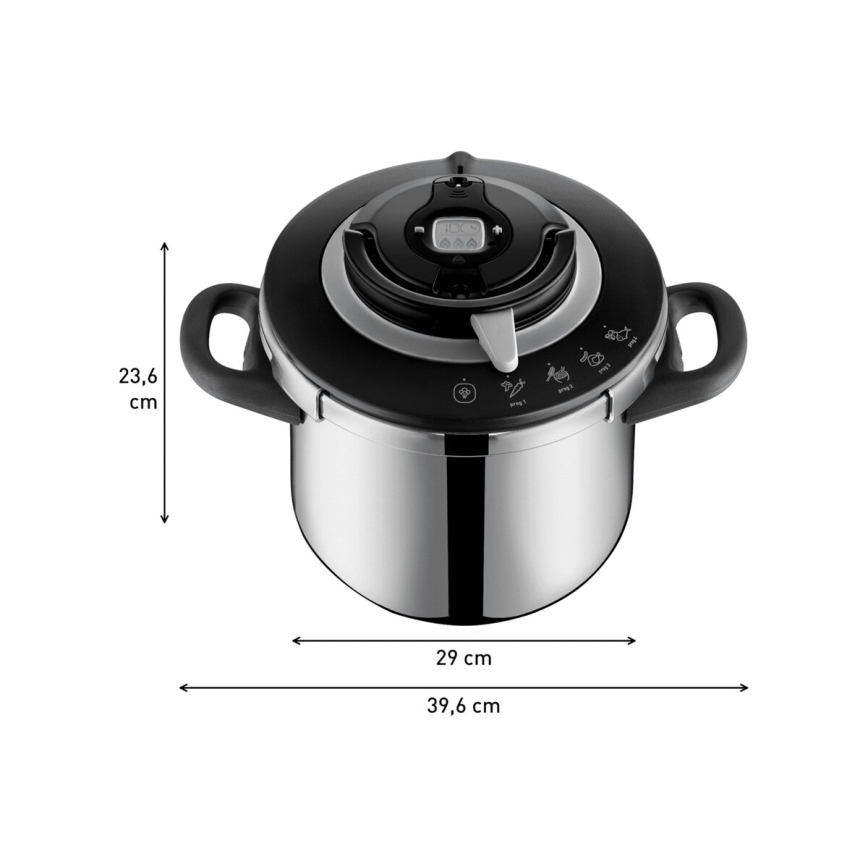 Tefal - Painekattila 8 l CLIPSO+ CHEF ruostumaton teräs