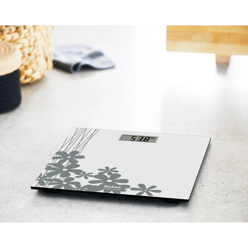 Tefal - Digitaalinen henkilövaaka PREMISS 1xCR2032 harmaa