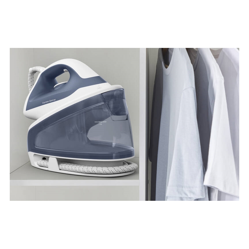 Tefal - Höyrykeitin EXPRESS OPTIMAL 2200W/230V sininen