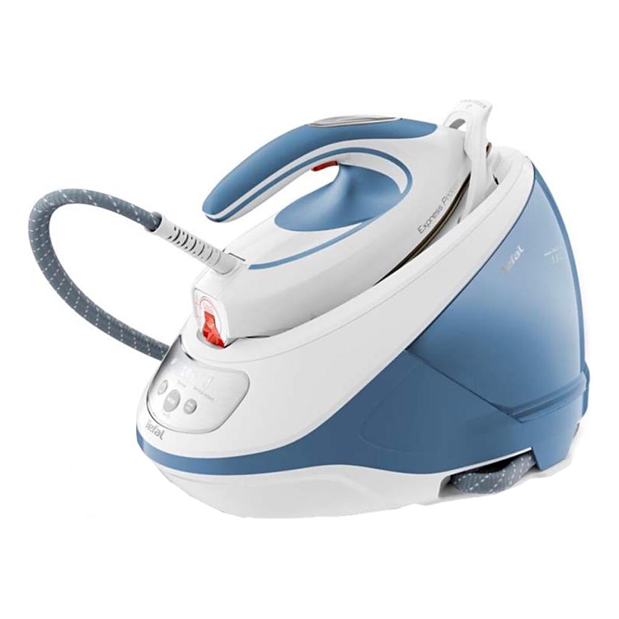 Tefal - Höyrykeitin EXPRESS PROTECT 2800W/230V sininen