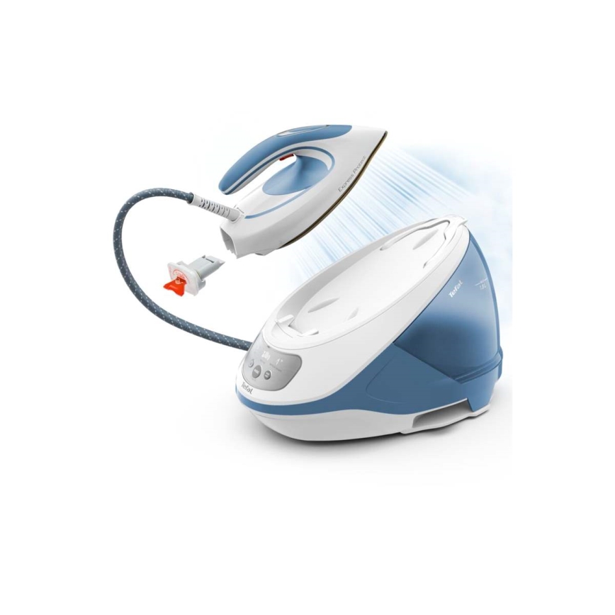 Tefal - Höyrykeitin EXPRESS PROTECT 2800W/230V sininen