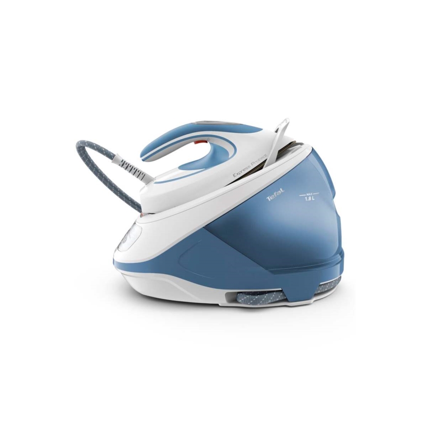 Tefal - Höyrykeitin EXPRESS PROTECT 2800W/230V sininen