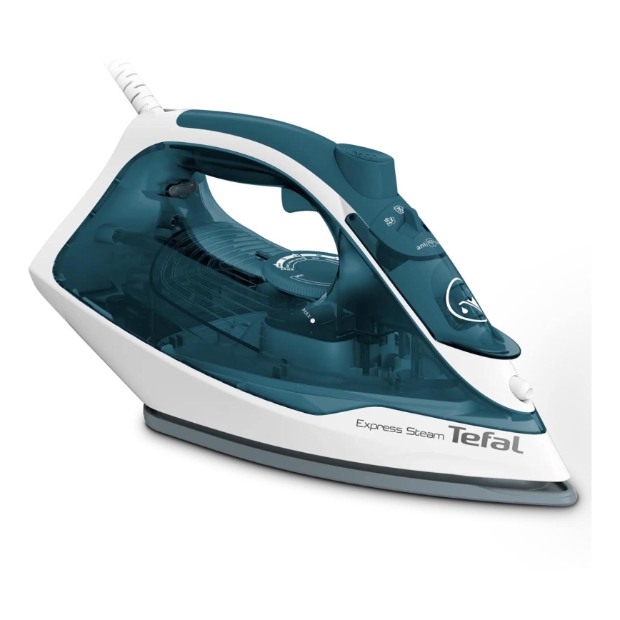 Tefal - Höyrysilitysrauta EXPRESS STEAM 2400W/230V turkoosi