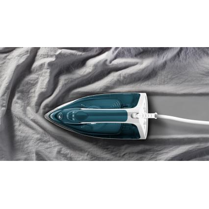 Tefal - Höyrysilitysrauta EXPRESS STEAM 2400W/230V turkoosi