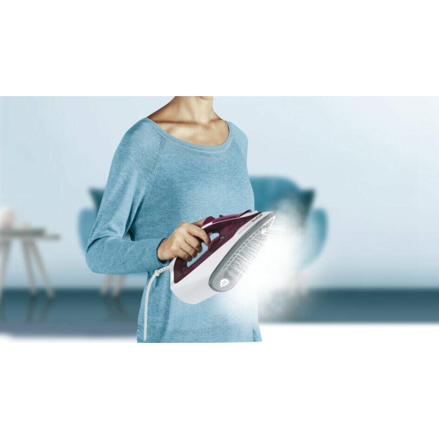 Tefal - Höyrysilitysrauta EXPRESS STEAM 2400W/230V viininpunainen