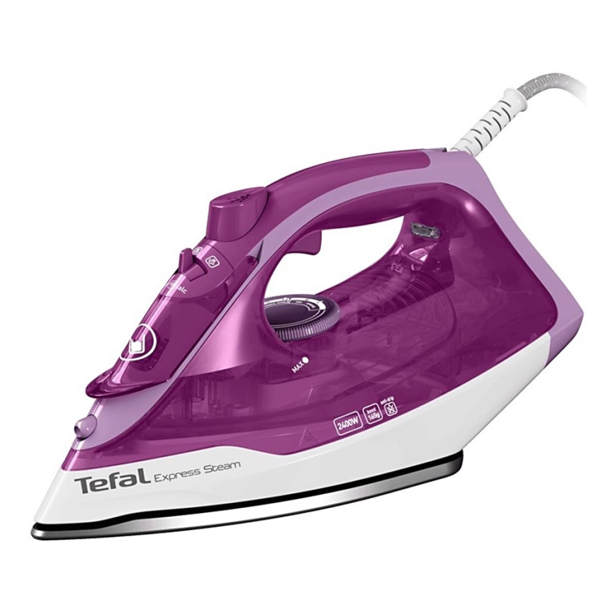 Tefal - Höyrysilitysrauta EXPRESS STEAM 2400W/230V violetti
