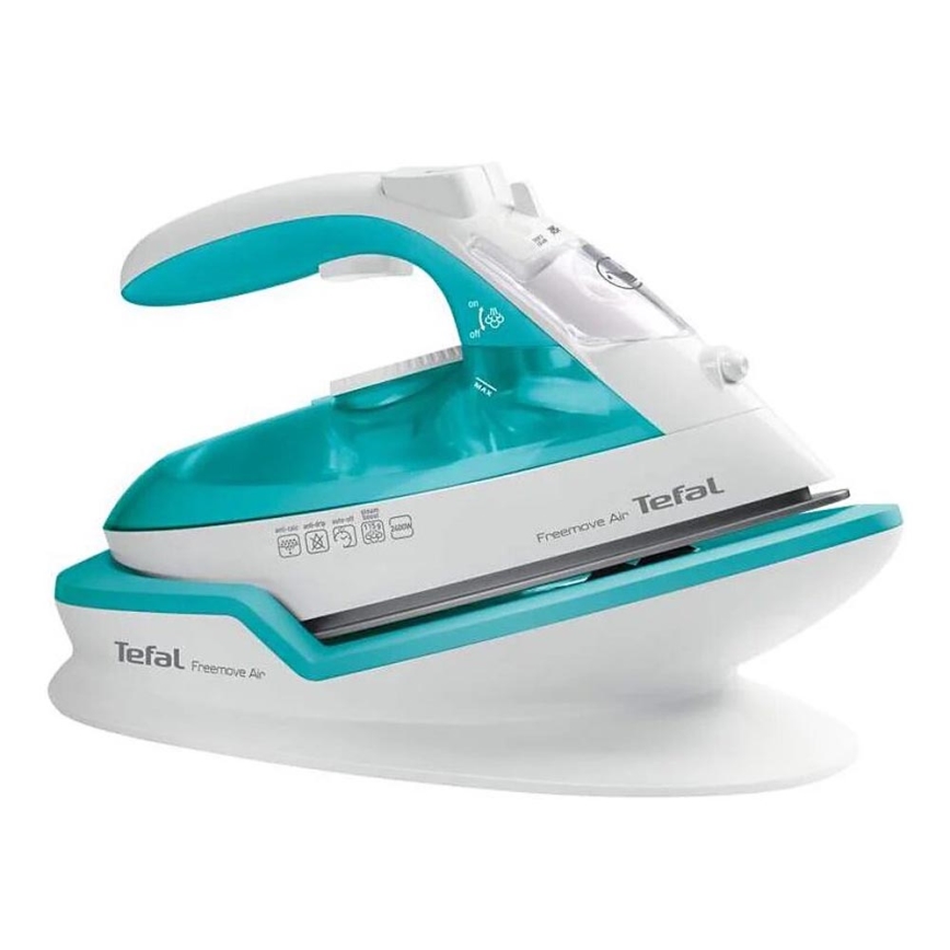 Tefal - Höyrysilitysrauta FREEMOVE AIR 2400W/230V valkoinen/turkoosi