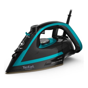 Tefal - Höyrysilitysrauta PUREGLISS 3000W/230V turkoosi/musta