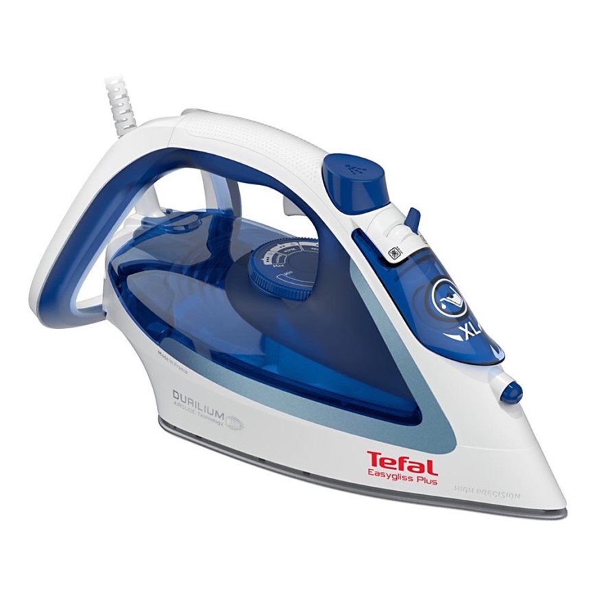 Tefal - Höyrysilitysrauta STEAM IRONS EASYGLISS 2500W/230V valkoinen/sininen