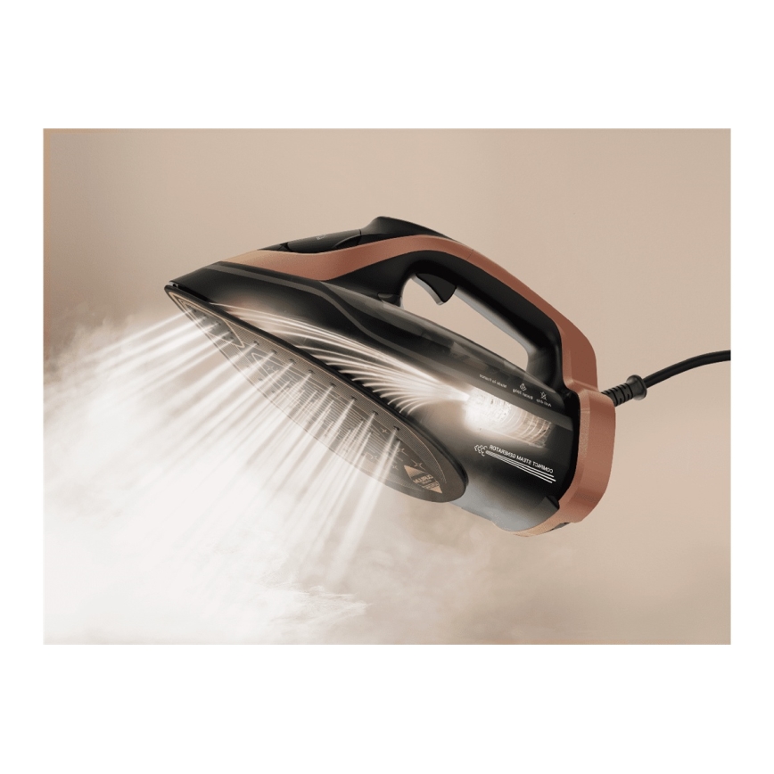 Tefal - Höyrysilitysrauta ULTIMATE POWER 3200W/230V kupari/musta