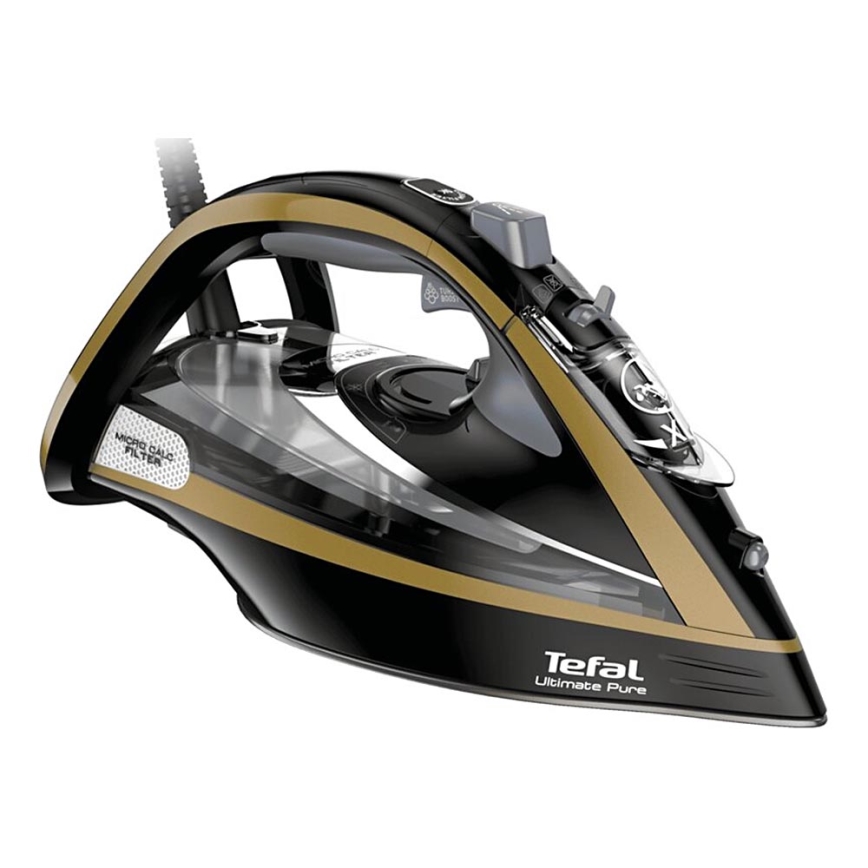 Tefal - Höyrysilitysrauta ULTIMATE PURE 3000W/230V kulta/musta