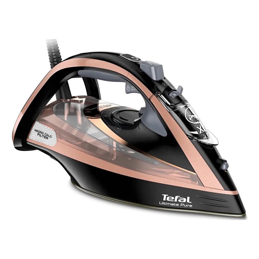 Tefal - Höyrysilitysrauta ULTIMATE PURE 3000W/230V kupari/musta