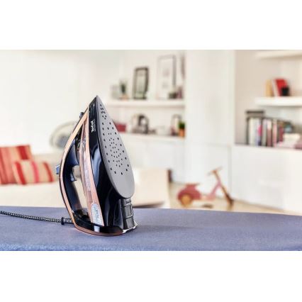 Tefal - Höyrysilitysrauta ULTIMATE PURE 3000W/230V kupari/musta
