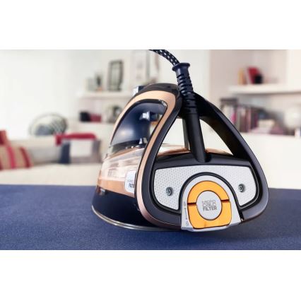 Tefal - Höyrysilitysrauta ULTIMATE PURE 3000W/230V kupari/musta