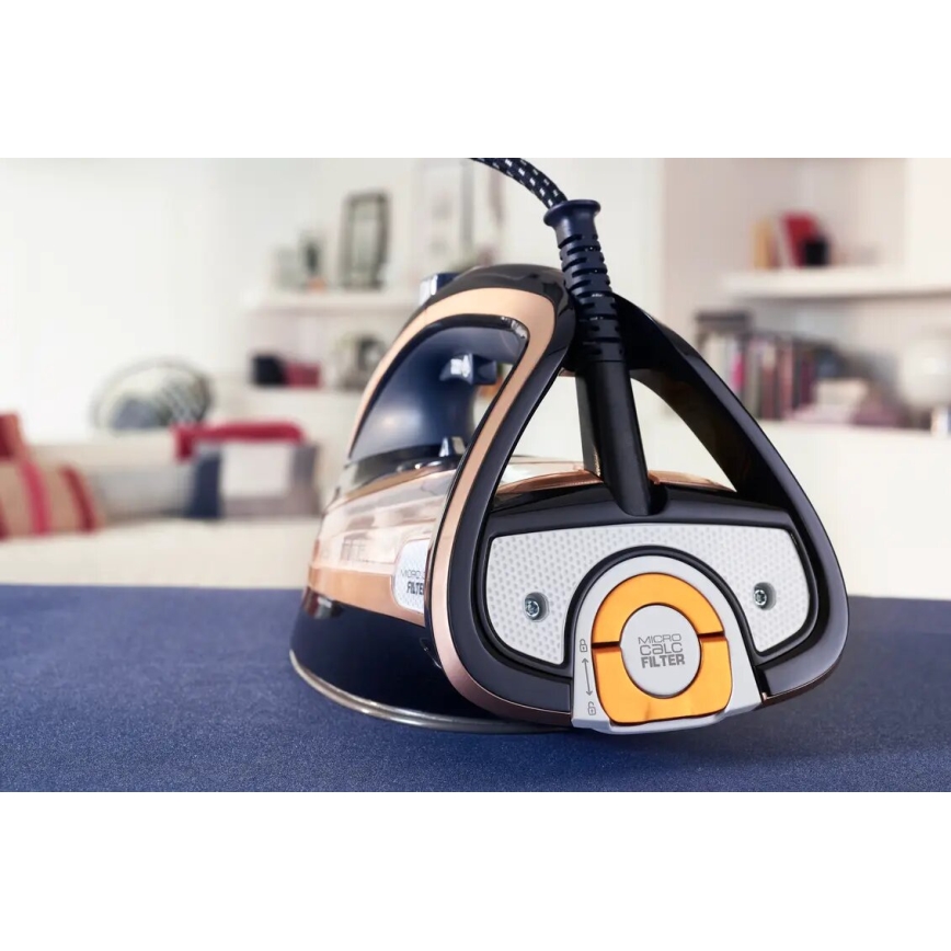 Tefal - Höyrysilitysrauta ULTIMATE PURE 3000W/230V kupari/musta