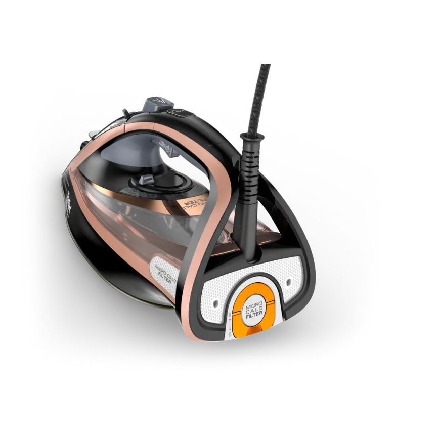 Tefal - Höyrysilitysrauta ULTIMATE PURE 3000W/230V kupari/musta